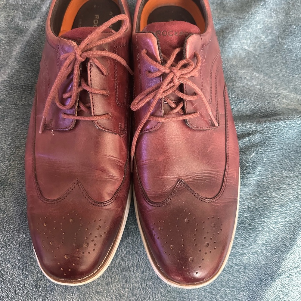Rockport Men's gently worn size 13 Brown Leather Shoes